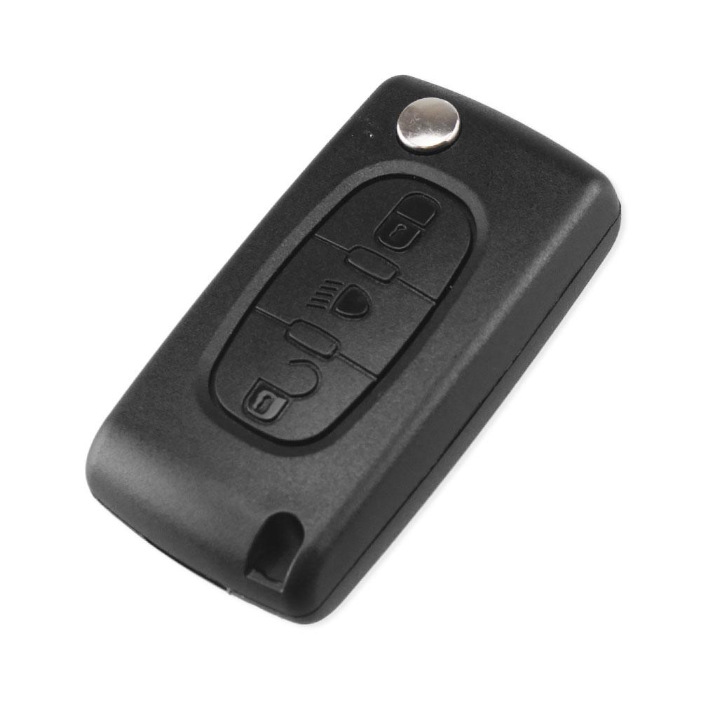 Remote Key Case For Peugeot 207 307 308 407 607 807 For Citroen C2 C3 C4 C5 C6 Flip Folding Car Key Shell 2/3/4 Buttons