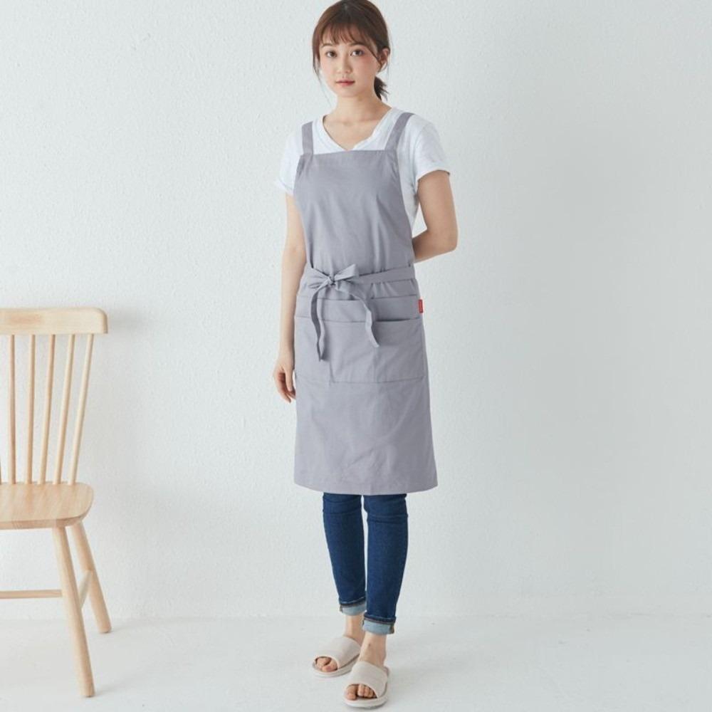 Cotton Household Waterproof Apron Hanging Neck Kitchen Apron Japanese-style Apron  Home