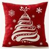 Christmas Pillow Cover Essential For Festival Decoration Christmas Tree Snowflake Pattern Sofa Bedroom Home Decoration