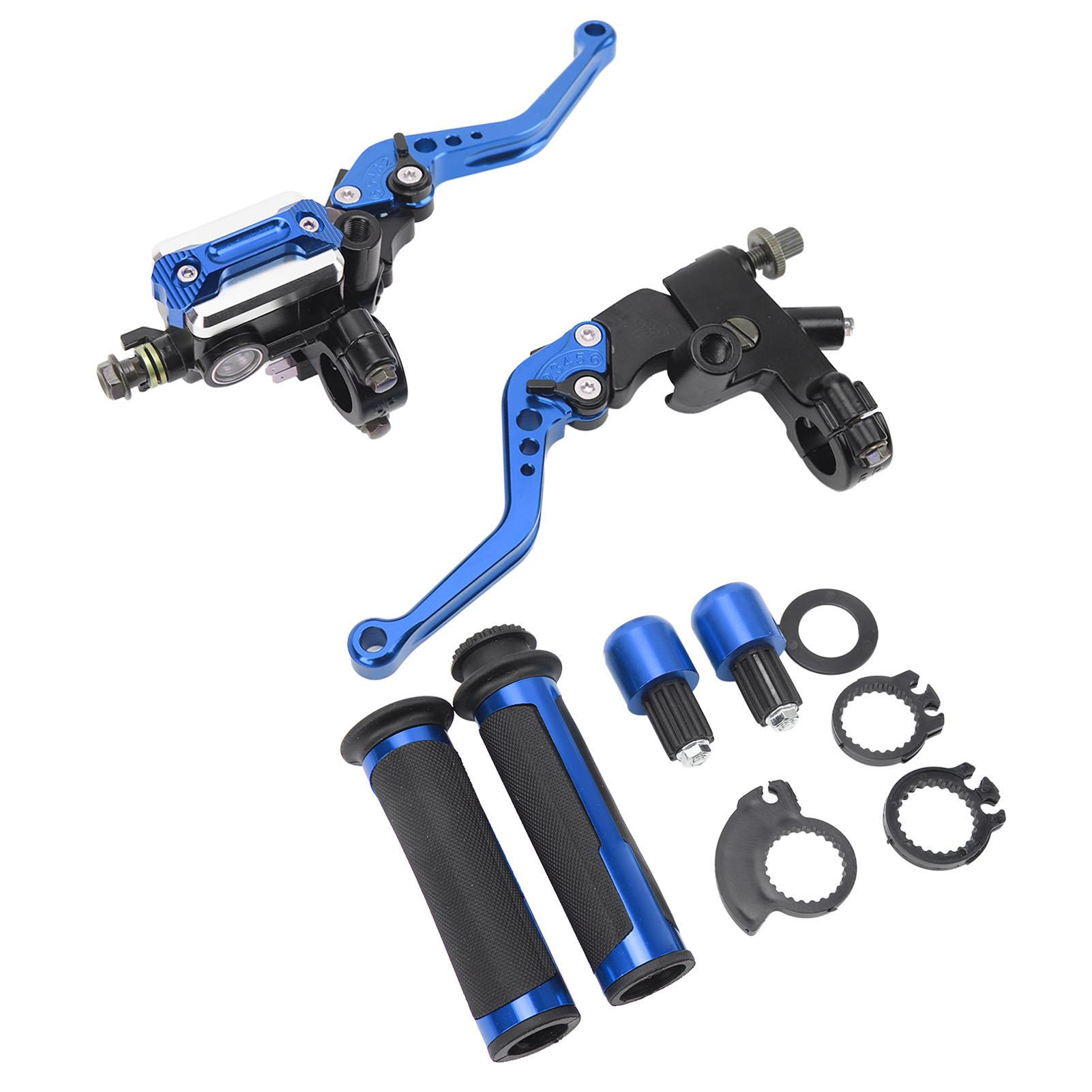 2 шт. Мотоциклетный тормозной рычаг 22 мм руль рычаг главного цилиндра для скутера спортбайка стритбайка квадроцикла синий синий