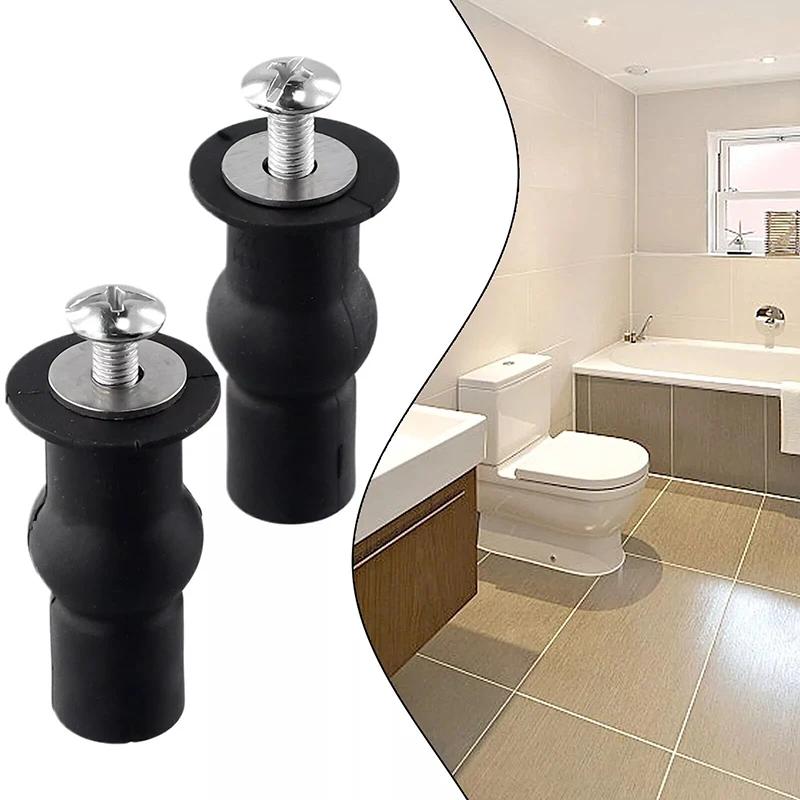 2pcs Toilet Seat Replacement Screws & Blind Hole Fittings - Nut, Cover Lid & Top Fixing Kit for Bathroom