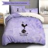 Tottenham Hotspur F.C Pattern Bedding Quilt Set  Home Decoration  Gift (1 * Duvet Cover + 2 * Pillowcase  Without Core)