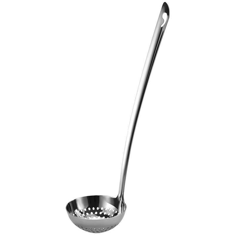 Long Handle Stainless Steel Hot Pot Skimmer Ladle for Soup and Porridge