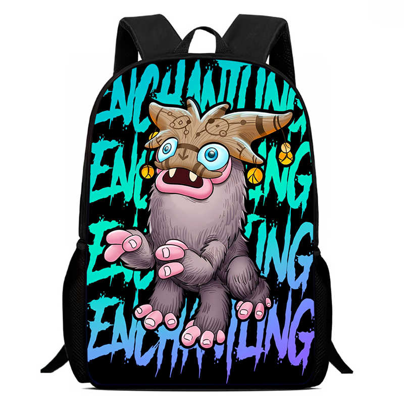 My Singing Monsters Student Schoolbags Boys and Girls Fashion Backpacks Kidsren's Backpacks