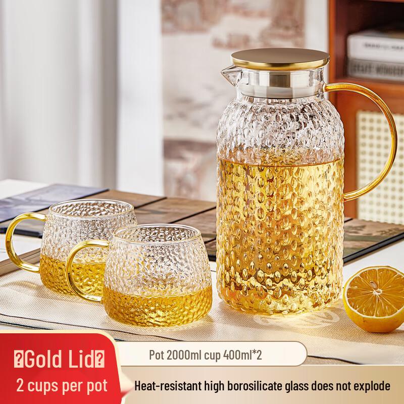 Набор: Кувшин для воды и стаканы WQ из высокоборосиликатного стекла