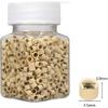 Microlink Beads Screw Micro Ring 4.5mm Lined Beads For Pre Bond Tip Feather Hair Extensions Weft 5000Pcs