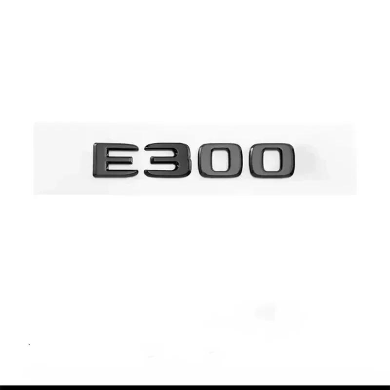 Letters E200 E260 E300 E400 E220d E350e E300de 4Matic ABS Emblem For Mercedes Benz W213 W222 W221 W177 Car Trunk Logo Sticker