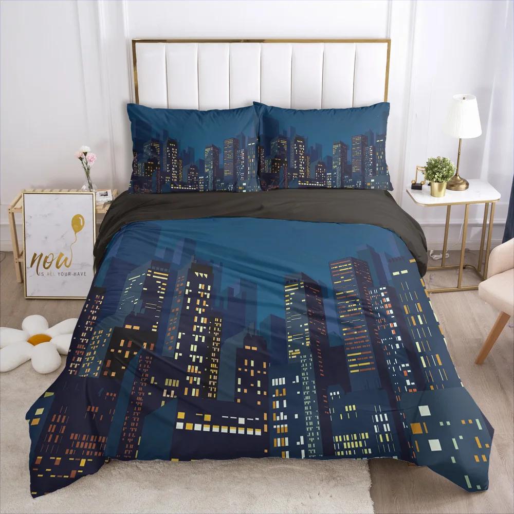 Natural Scenery Art Duvet Cover Set King/Queen Size Desert Landscape Soft Bedding Set for Teens Adults Polyester Quilt Cover