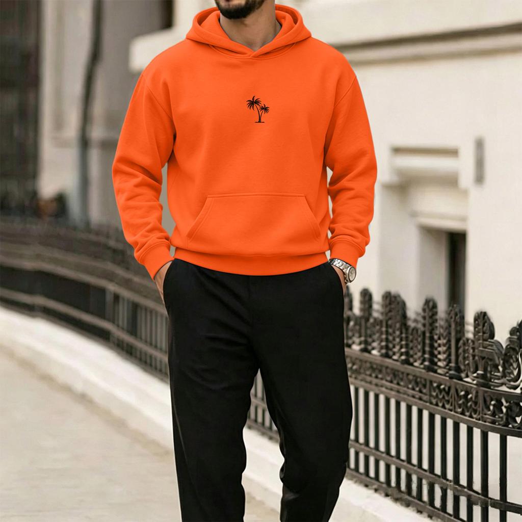 Men's Hawaiian Print Hoodie Casual Pullover for Beach Vacation Everyday Wear