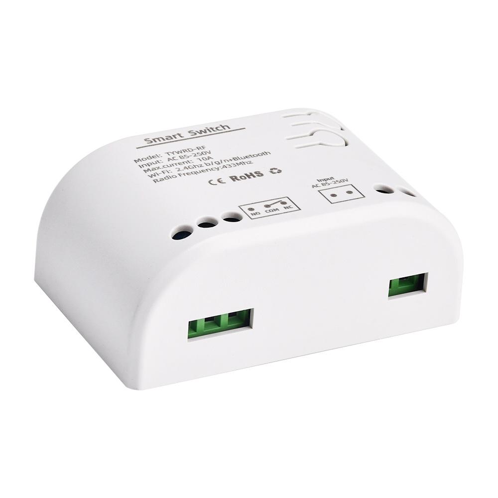 1CH Work With Tuya Smart Remote Control Wireless Wifi Switch Module DC7-32V AC85-250V 2200W RF Receiver 10A Wifi Relay DIY