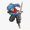 Toppe per vestiti, borse, adesivi termici termoadesivi Trunks I Goten Goten Trunks, motivo lavabile a trasferimento termico