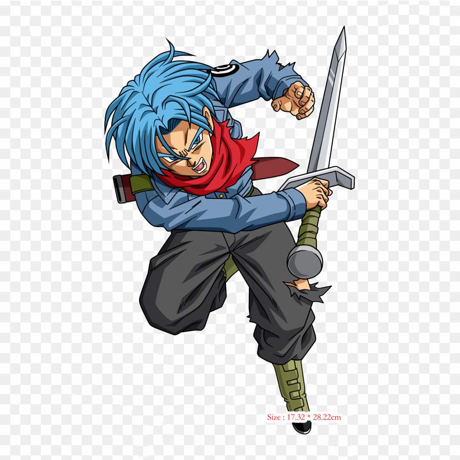 Toppe per vestiti, borse, adesivi termici termoadesivi Trunks I Goten Goten Trunks, motivo lavabile a trasferimento termico