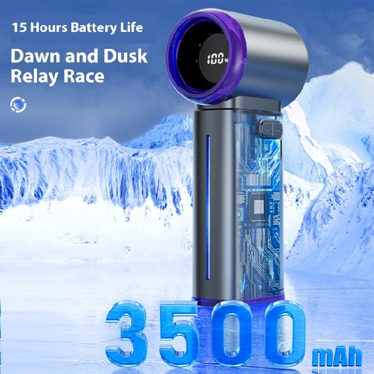 Misting Fan With Digital Screen 199Adjustable Speed Long Last 3500mAh Battery Portable Cooling Device For Outdoor Environment