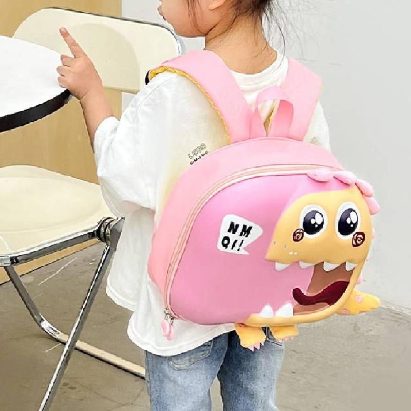 Haonna Super Cute New Children's Dinosaur Eggshell Backpack Lightweight Expandable Kindergarten Bookbag