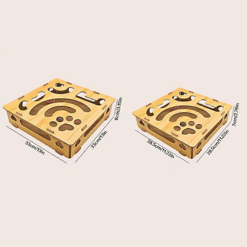 Cat Nail File Enrichment Box Sturdy Safe Construction for Small Medium Large Cats
