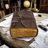 Antique Leather Bound Journal with Key Lock | Handmade Vintage Diary
