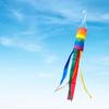 Colorful Rainbow Windsock Flag 100cm Courtyard Screen Printing Flag  Party Celebrations Decor
