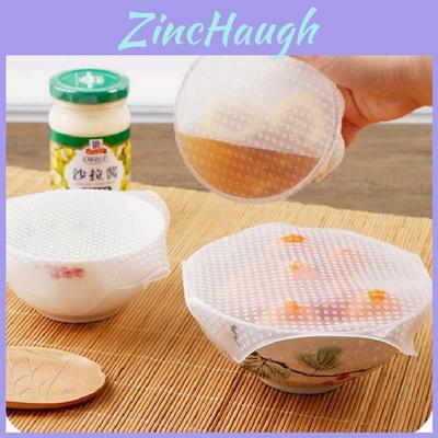 Minimalist Style Transparent Silicone Reusable Kitchen Bowl Lid For Food Freshness
