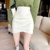 Women's Versatile New Woolen Skirt High Waist Slimming Irregular A-line Buttocks