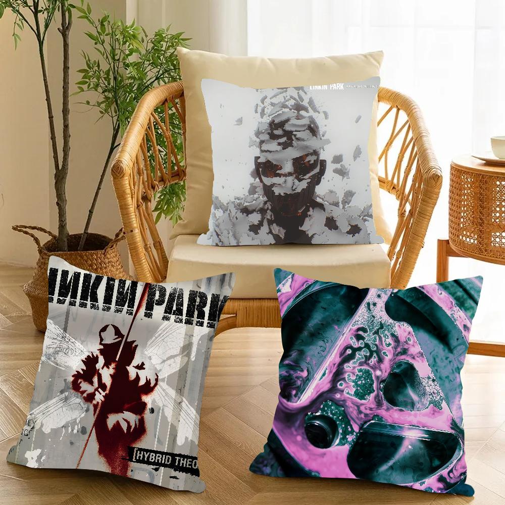 Rock Band L-Linkin P-park Pillow Case Applicable Space For Guest Rooms Interiors Cars Office House Decoration