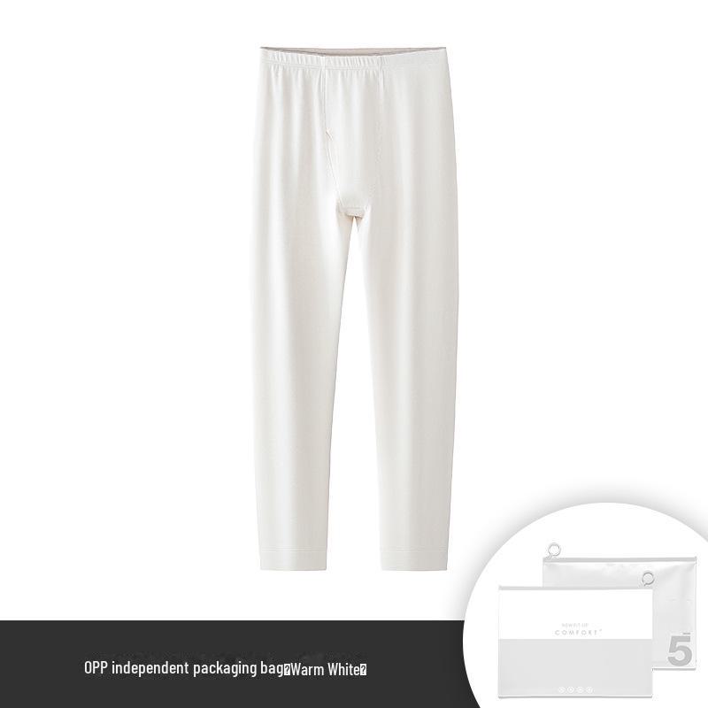 Ultra-Soft & Warm Men's Silk Wool Velvet Seamless Leggings for Autumn & Winter