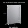 Frosted Transparent Binder Cover for A4/A6/A7/B5 Notebook with 6/9 Hole Loose-leaf Storage