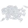 50pcs Wide Range Of Application Plastic Accessories Smooth And Polished Comma Hook  Home