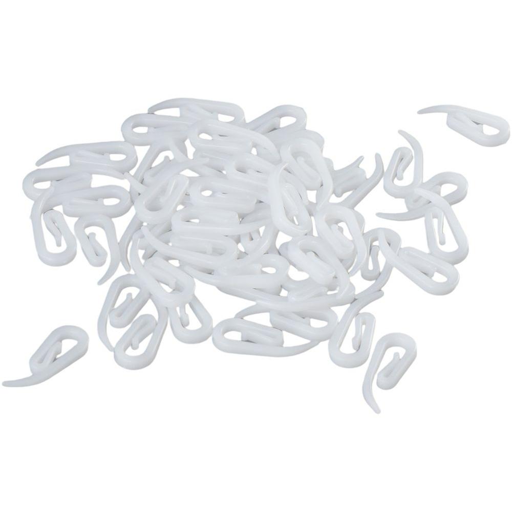 50pcs Wide Range Of Application Plastic Accessories Smooth And Polished Comma Hook  Home