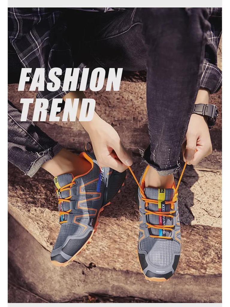 Men's Trendy Outdoor Cross-Country Running and Hiking Shoes - Personalized Fashionable Casual Footwear