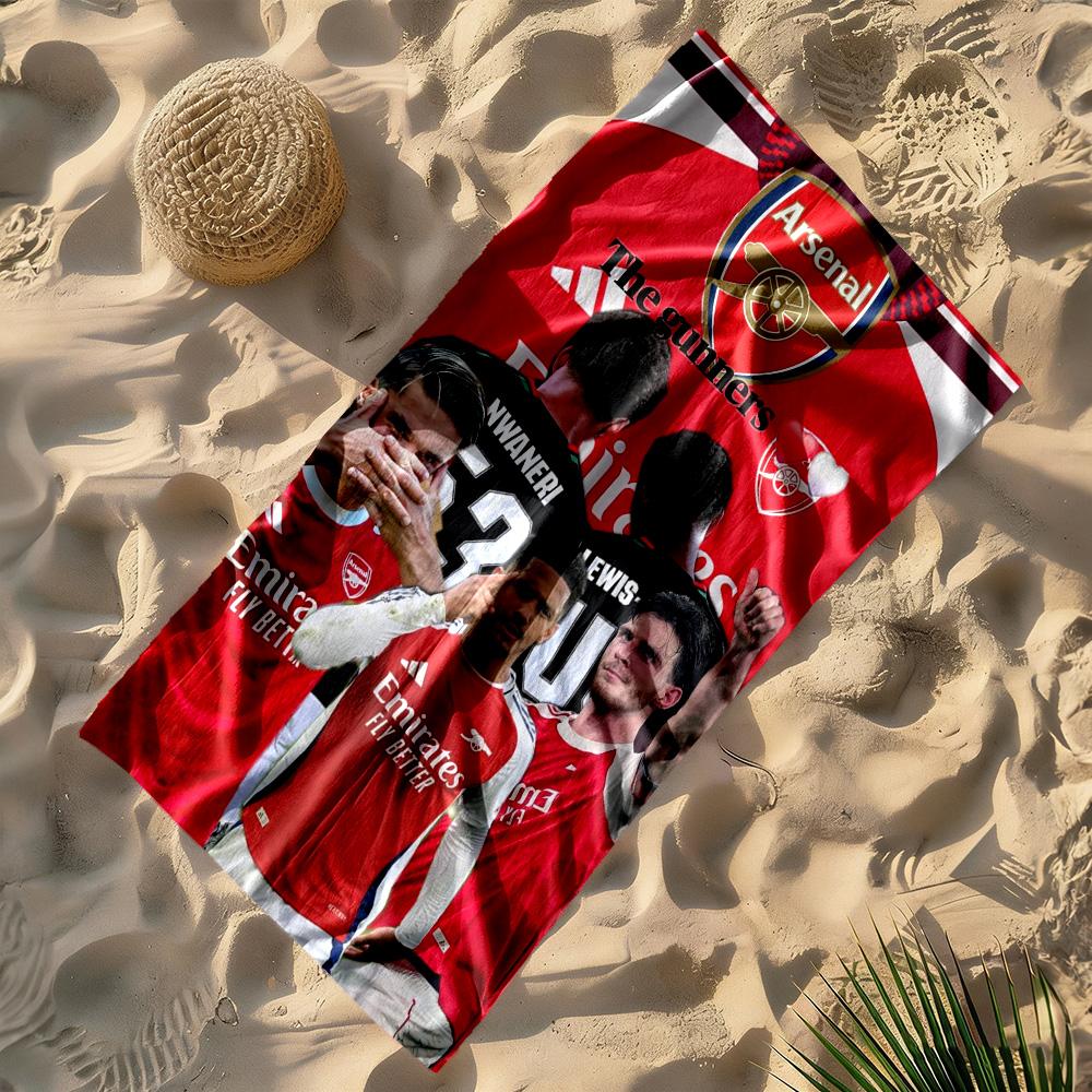 Arsenal Football Player Beach Towel Super Soft Microfiber Quickdry Fabric Comfortable Lightweight