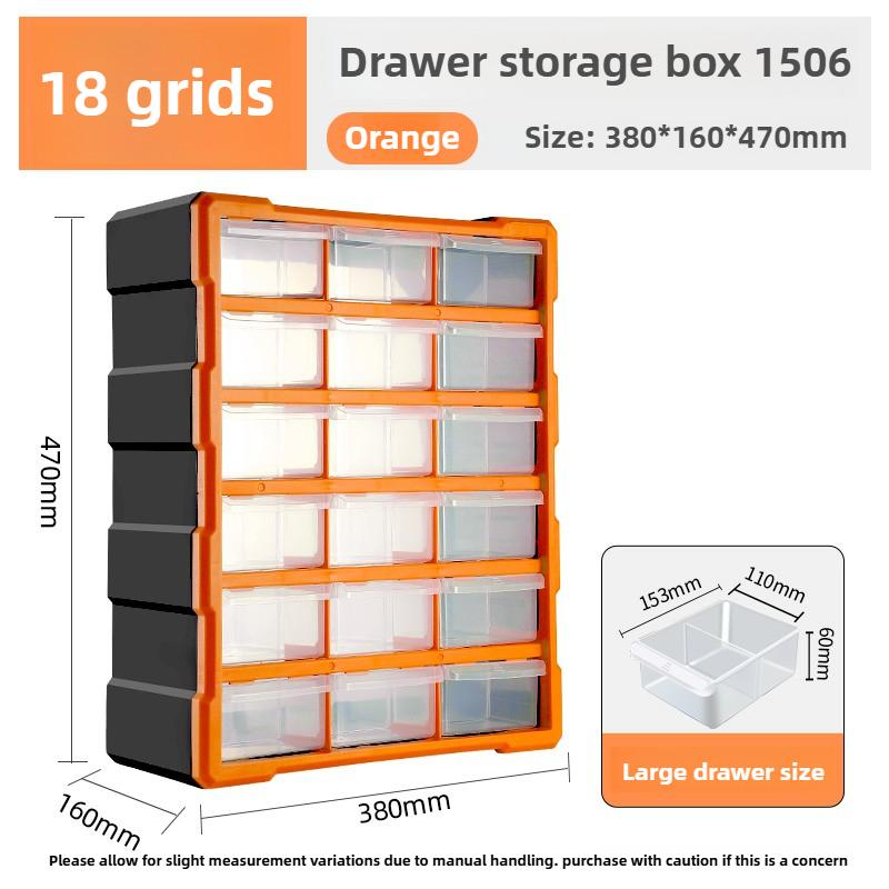 

Drawer Storage Toolbox Multi-grid Tools Case Electronic Components Screw Parts Accessories Organizer Large Capacity Tool Cabinet