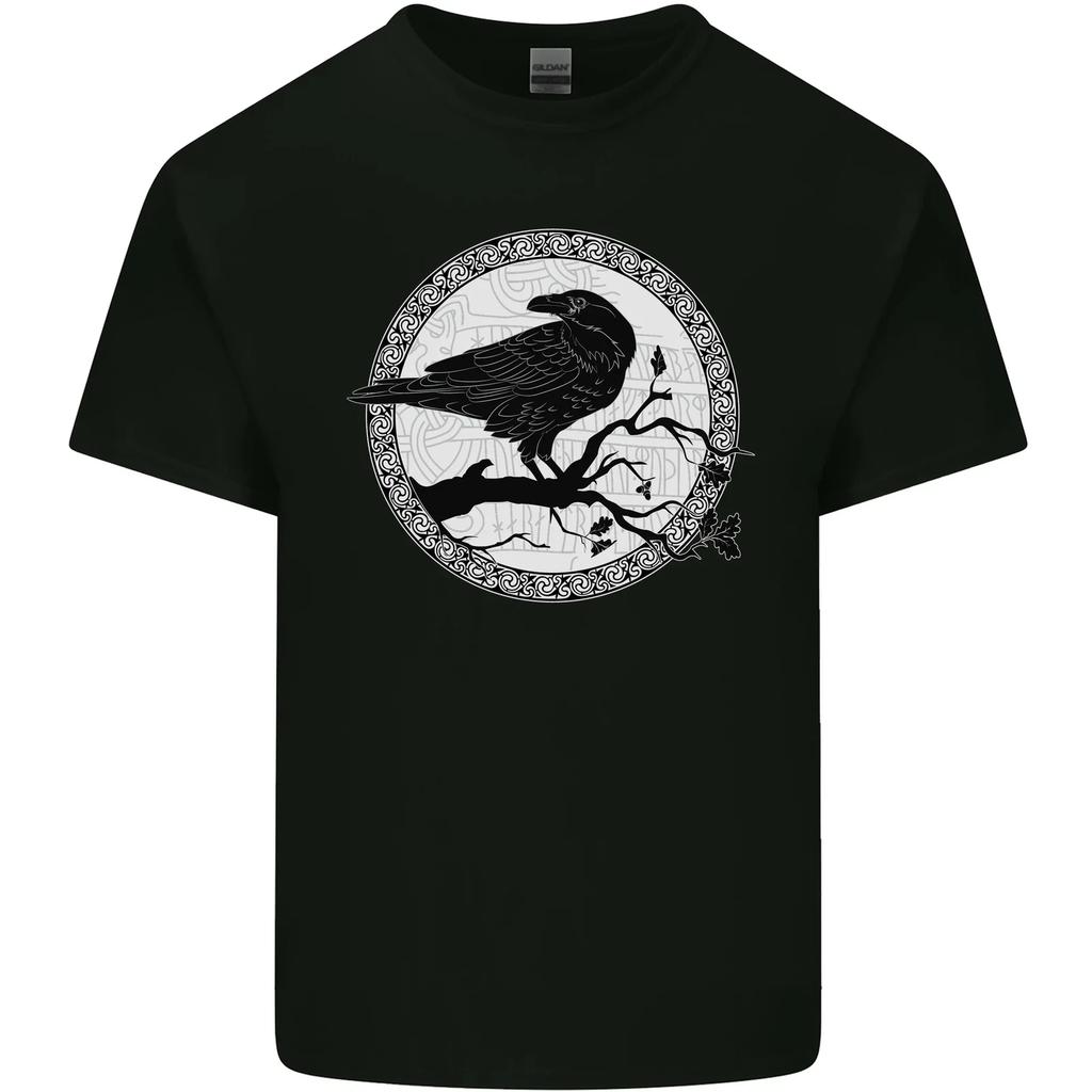 Viking Crow Celtic Norse Valhalla Odin Thor Kids T-Shirt Childrens