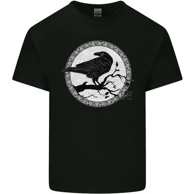 Viking Crow Celtic Norse Valhalla Odin Thor Kids T-Shirt Childrens