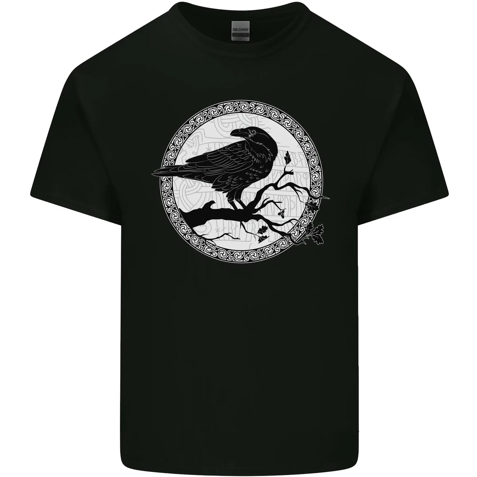 

Viking Crow Celtic Norse Valhalla Odin Thor Kids T-Shirt Childrens M
