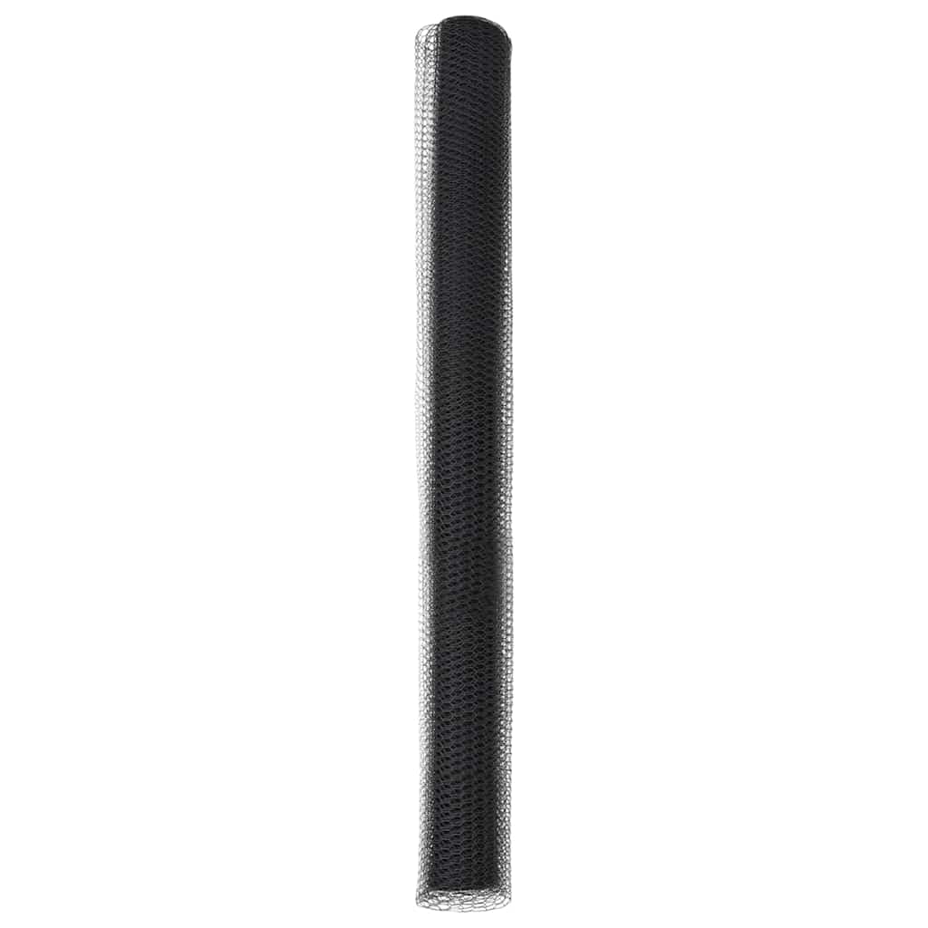 Hexagonal Fence Gray 1.6 X 10 M PVC