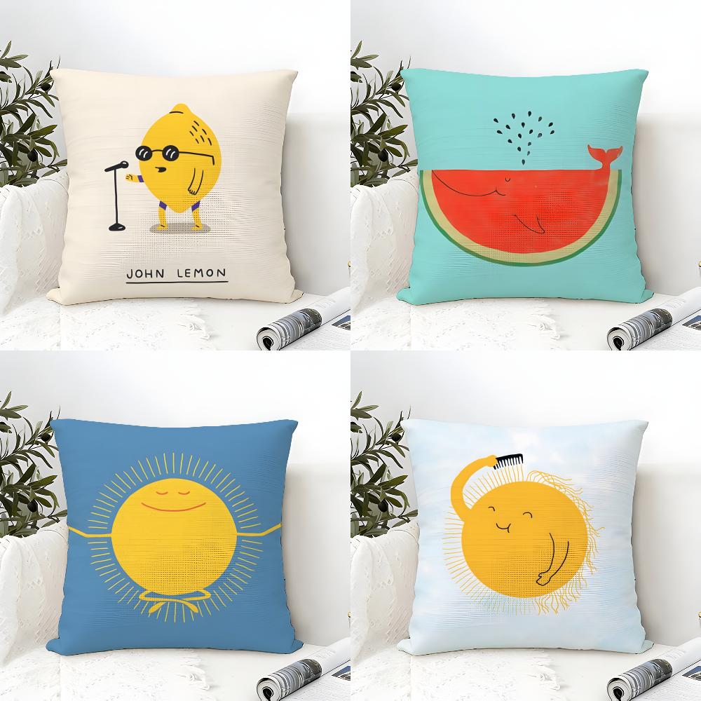 Linen Cushion Covers For Decorative Sofa Home Pillows Case Car Chair Pillows Cases Cartoon Fun Pillow Patterns For Toddlers