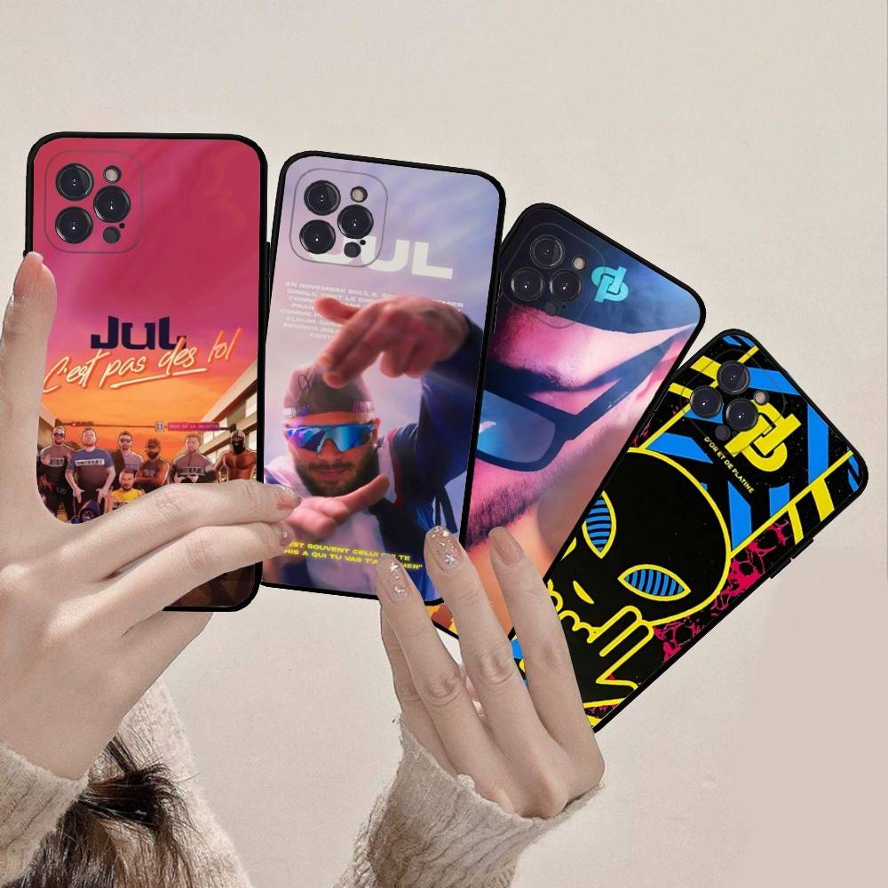 Rapper JuL C'est Pas Des Lol Phone Case For IPhone 17 16 15 14 13 12 11 Pro Max Plus Mini Soft Black Cover