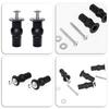 2pcs Universal Toilet Seat Screws Replacement Kit - Rubber Hinge Bolts & Top Fixings for Toilet Lid/Seat Cover