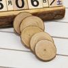 40Pcs 4-6cm Unfinished Predrilled Natural Wood Slices Circles for DIY Craft Woodburning Christmas Rustic Wedding Ornaments