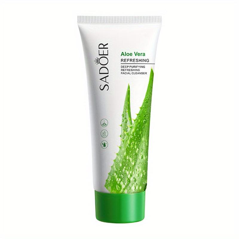 Aloe Vera Gesichtsreiniger für Tiefenreinigung Schnelle Farbentfernung Sanfte Formel Starke Ölkontrollkraft