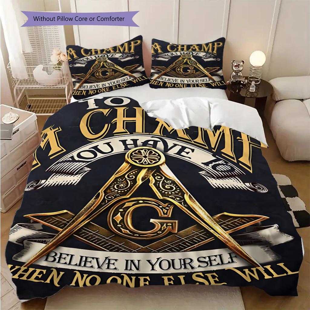 Eye Providence Masonic Symbol Bedding 1 Duvet Cover 2 Pillowcase Without Core Christmas Birthday Gift Duvet Cover And Pillowcase Bedding Set