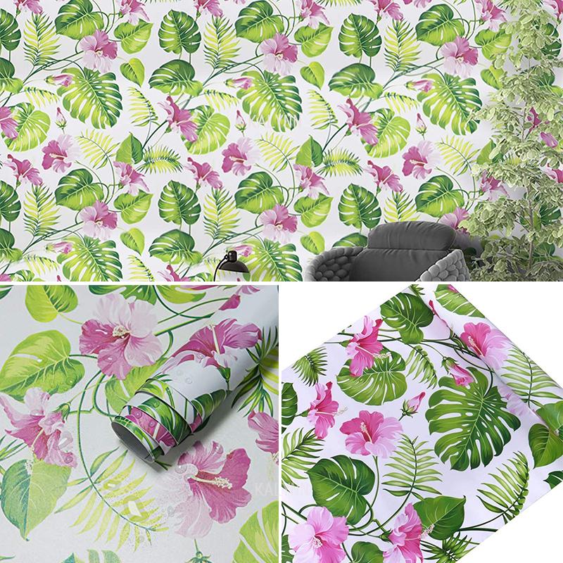 Vintage Contact Paper Self Adhesive Removable Wallpaper Vinyl Film Wall Covering Furniture Decor Floral Peel and Stick Wallpaper