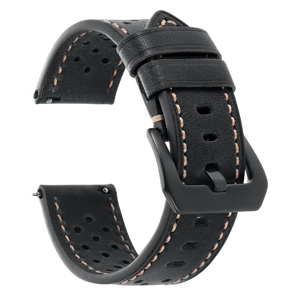 20mm 22mm Vintage Genuine Leather Strap for Panerai Men Women Cowhide Watch Band Breathable Bracelet Sports Wristband Accessory