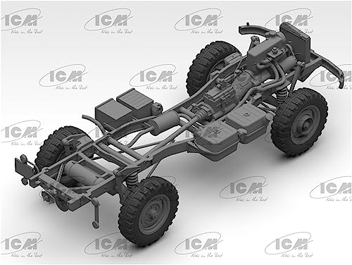 ICM 1/35 Deutscher Unimog S404 Militärlastwagen Plastikmodell 35135