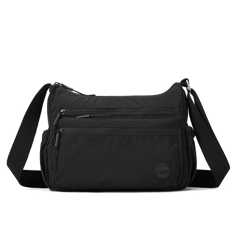 Damska torba na ramię/crossbody, mała kwadratowa, dużej pojemności, z wieloma kieszeniami, w jednolitym kolorze