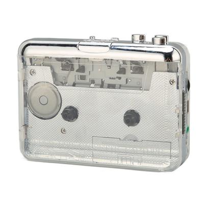 Portable Cassette Retro Tape Stereo Sound FM Radio Cassette Player with Headphone Jack and 2 AA or USB Power Supplies Player, Auto-Reverse Player,