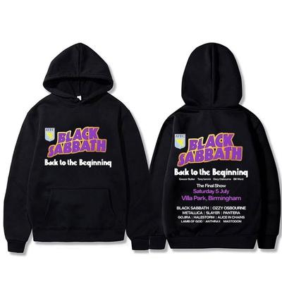Heavy Metal Rock Band Black Sabbath Back To The Beginning Hoodie Men Women Fashion Vintage Pullover Male Casual Fleece Hoodies