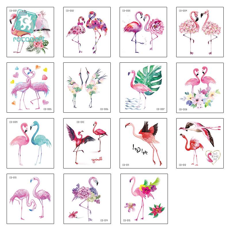 Waterproof Temporary Tattoos for Kids - Flamingo & Unicorn Designs