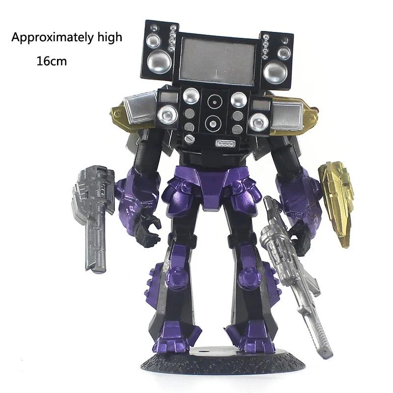 Titan Clock Man Figuras Pvc Model Skibidi Toilet Man Game Action Toy Figures Boys Children'S Birthday Gift