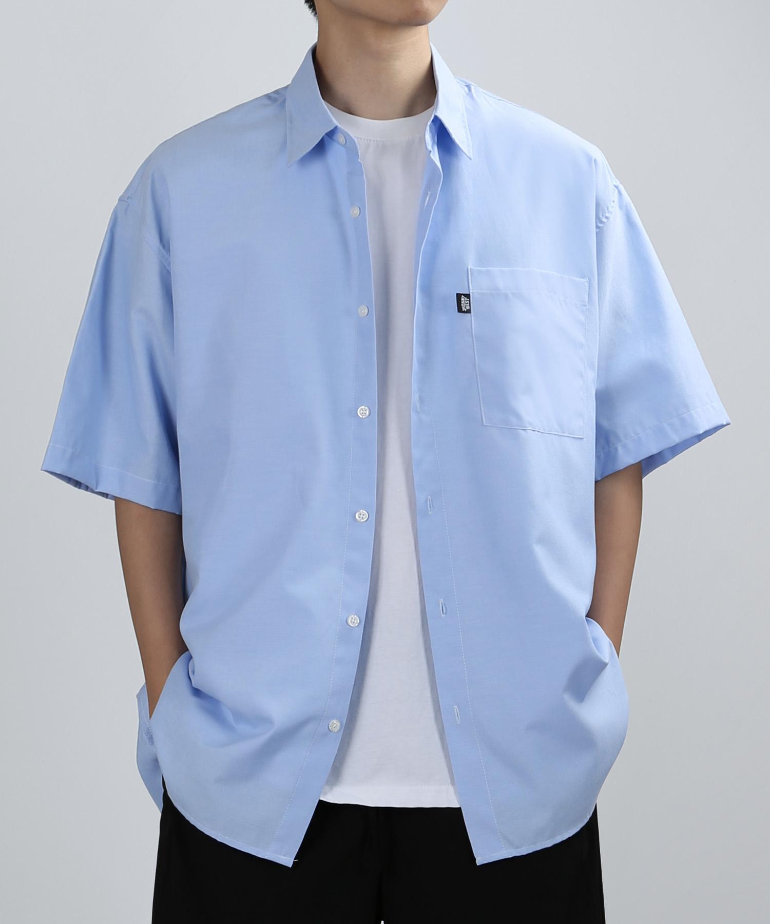Johnny West S.Dot Oxford Shirts [Cityboy.Fit] (Sky) 50(100)